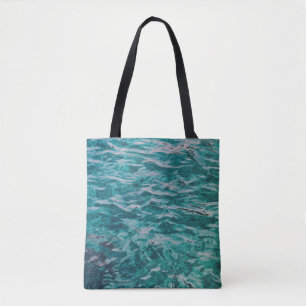 Bolsa Tote Ondas do Oceano Esmeralda