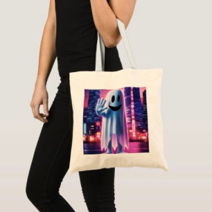 Bolsa Tote Ondas e Luzes Urbanas Fantasmas