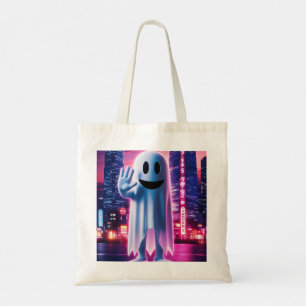 Bolsa Tote Ondas e Luzes Urbanas Fantasmas