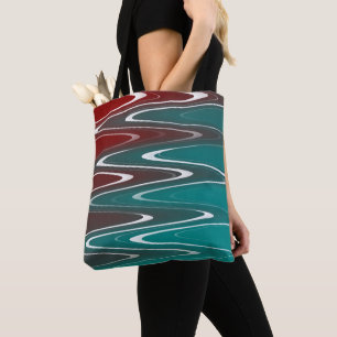 Bolsa Tote Ondas em branco