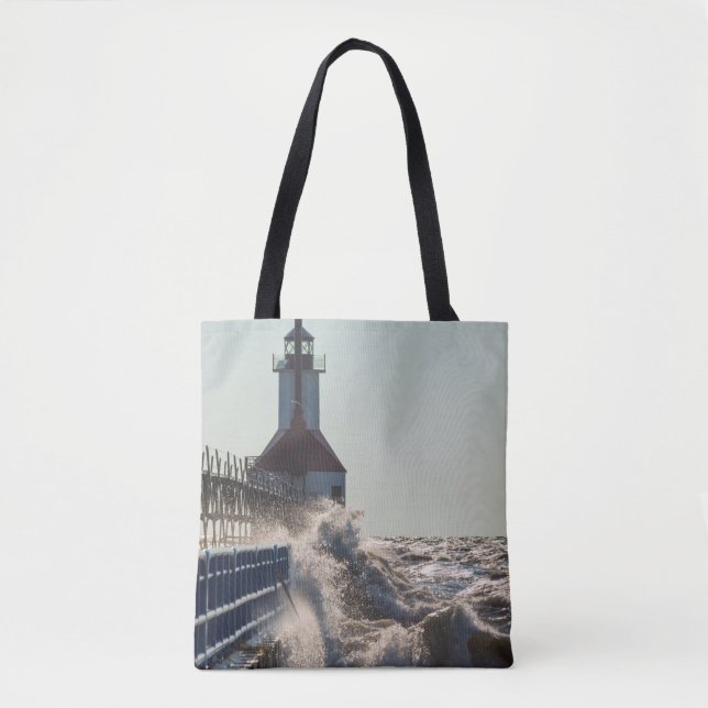 Bolsa Tote Ondas Fiercivas Na Rua Joseph (Frente)