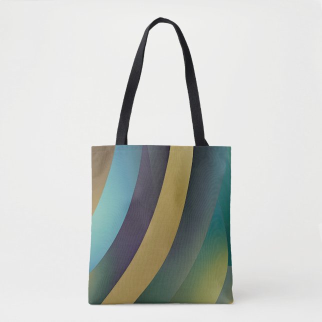 Bolsa Tote Ondas Fracionadas de Capa abstrato 30 (Frente)