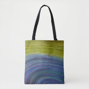 Bolsa Tote Ondas Fracionadas de Capa abstrato 34