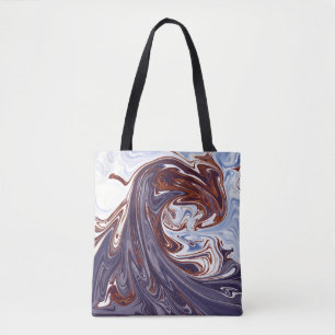 Bolsa Tote ondas monstruosas Melhor pintura abstrato