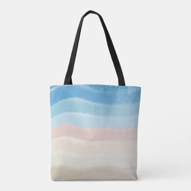 Bolsa Tote Ondas Salgadas da Linha Costeira (Verso)