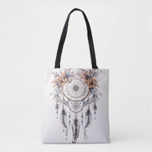 Bolsa Tote Onde as Penas Selvagens Crescem