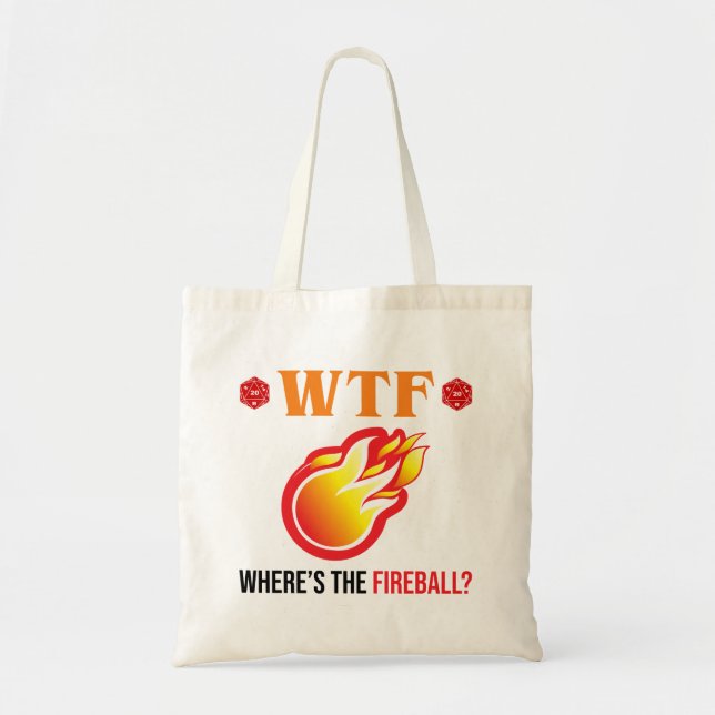 Bolsa Tote Onde está o Fireball? (Frente)