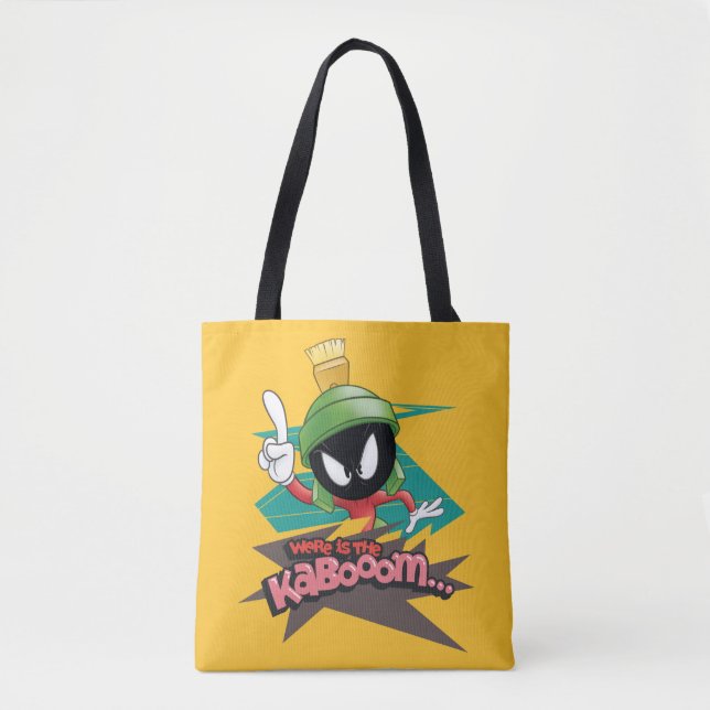 Bolsa Tote "Onde está o Kabooom" PONTOS MARVIN THE MARTIAN™ (Frente)