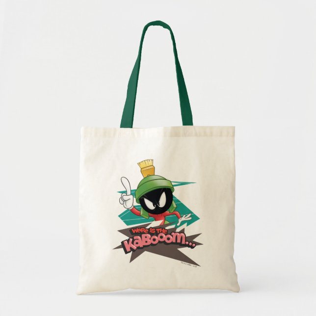 Bolsa Tote "Onde está o Kabooom" PONTOS MARVIN THE MARTIAN™ (Frente)