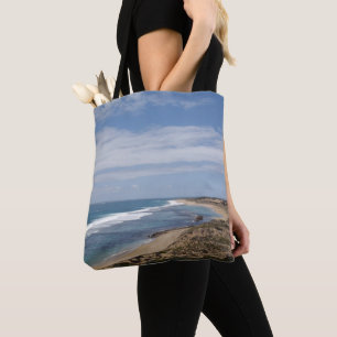 Bolsa Tote Onde o salmão brinca, praia de Browns Austrália,