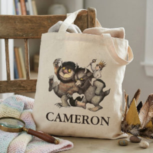 Bolsa Tote Onde Vivem os Monstros Adicione seu Nome