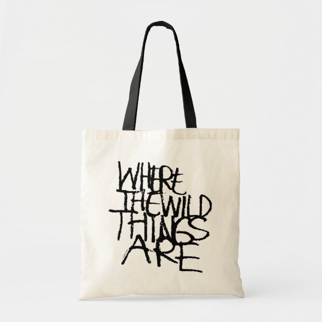 Bolsa Tote Onde Vivem os Monstros | Manuscrito (Frente)