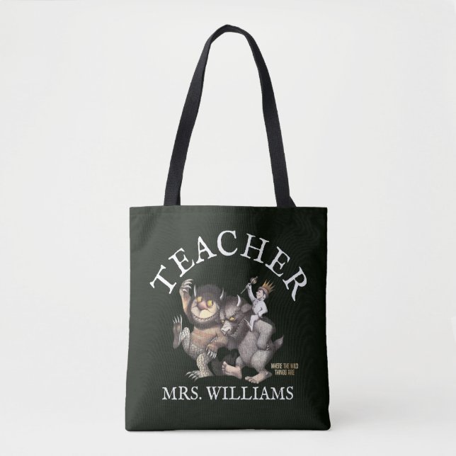 Bolsa Tote Onde Vivem os Monstros Professor (Frente)