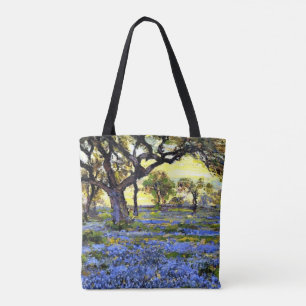 Bolsa Tote Onderdonk - Árvore de Carvalho Vivo e Bluebonnets