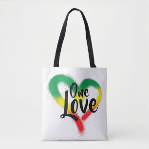 Bolsa Tote One Love One Heart Reggae Vibes