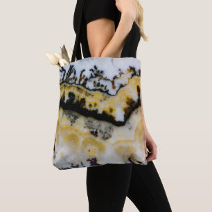 Bolsa Tote Onyx com Renda Prateada