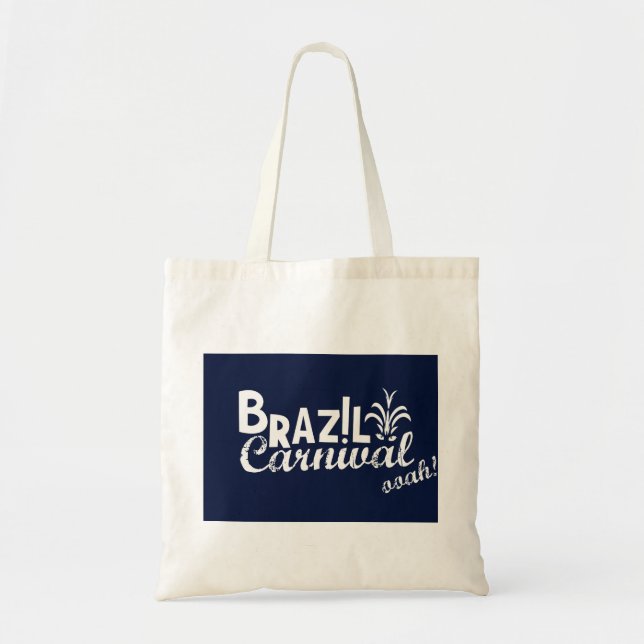 Bolsa Tote Ooah do carnaval de Brasil! Comprando o azul (Frente)