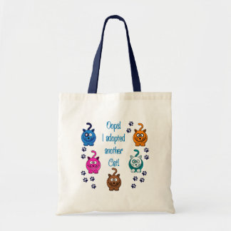 Bolsa Tote Oops!  Eu adotei um outro gato!