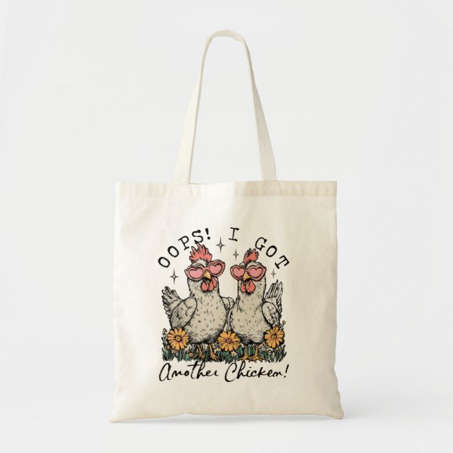 Bolsa Tote Oops! Eu Tenho Outro Galinha - Um Frio Engraçado (Frente)