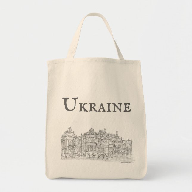 Bolsa Tote Ópera + Teatro Balé, Odessa, Ucrânia (Frente)