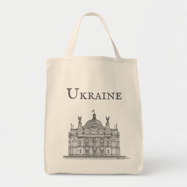 Bolsa Tote Ópera + Teatro de Balé, Lviv, Ucrânia (Frente)