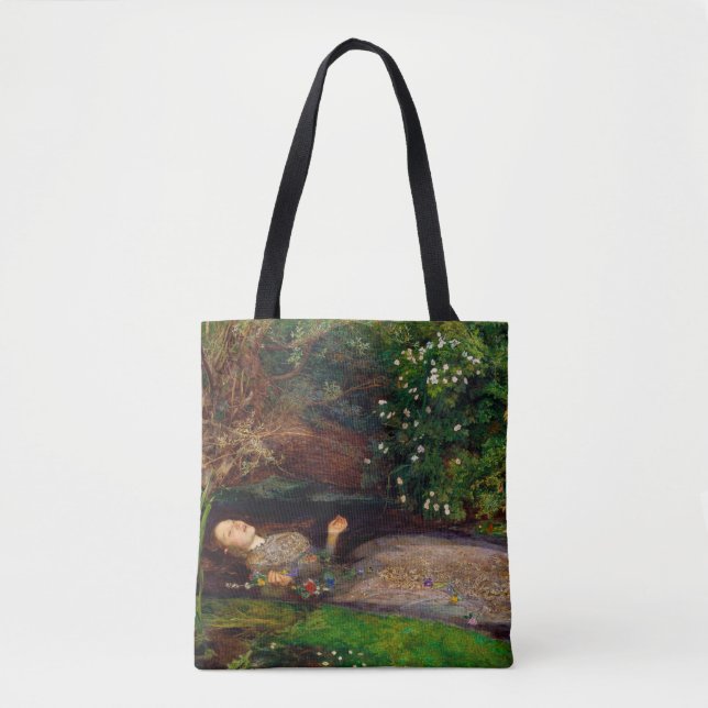 Bolsa Tote Ophelia, John Everett Millais, 1851-1852 (Frente)