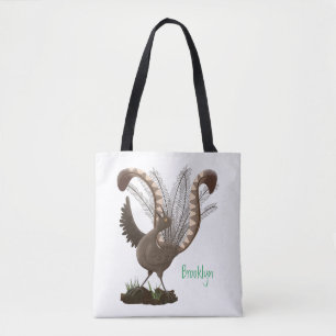 Bolsa Tote Óptica ilustração de desenho animado de lixeira su