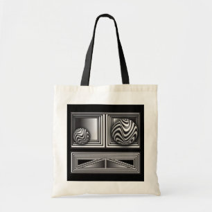Bolsa Tote Optics thru Shapes Tote Bag