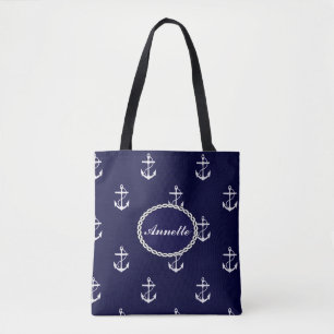 Bolsa Tote Opus Posh Anchor Personalizado Náutico