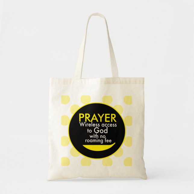 Bolsa Tote Oração - Acesso sem fio a Deus (Frente)