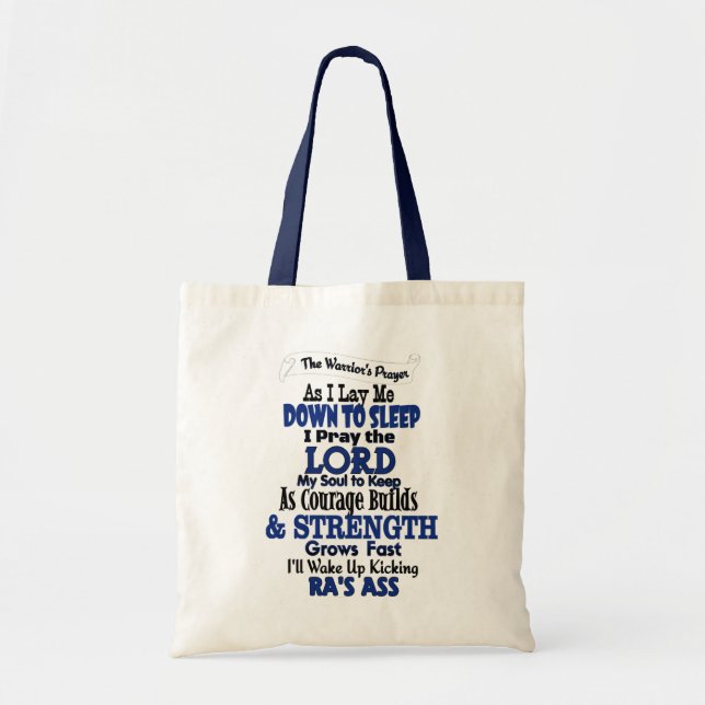 Bolsa Tote Oração do Guerreiro...RA (Frente)