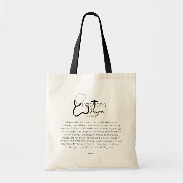 Bolsa Tote Oração dos Médicos (Frente)