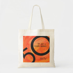 Bolsa Tote Orange 50 Decade Birthday