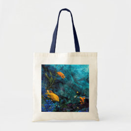 BOLSA TOTE ORANGE FISH BLUE OCEAN