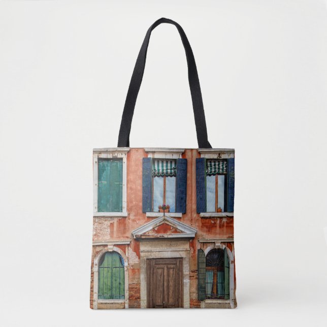 BOLSA TOTE ORANGE PAINTED BUILDING FACADE (Frente)