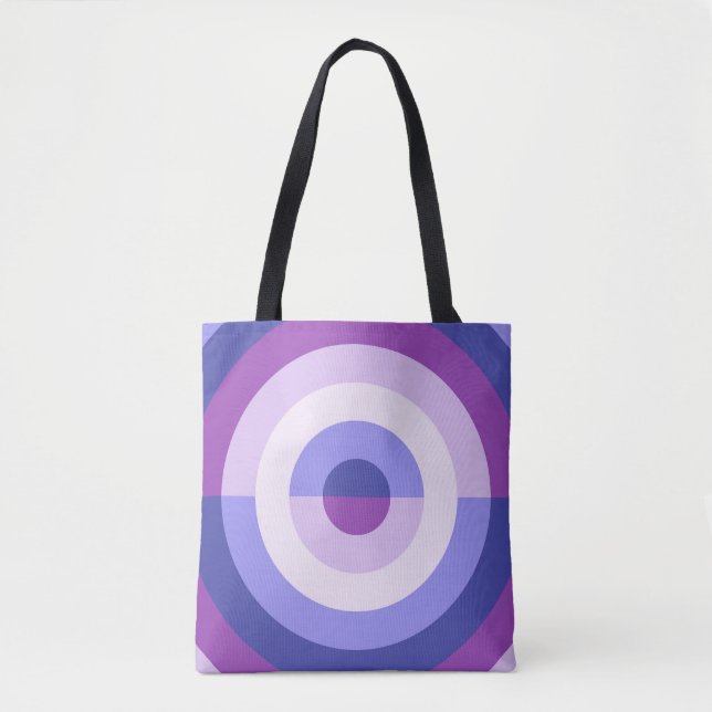 Bolsa Tote Órbita de Lavanda Roxa (Frente)