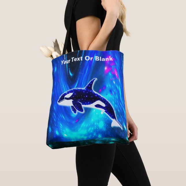 Bolsa Tote Orca Cósmica (Close Up)