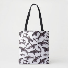 Bolsa Tote Orca da aguarela