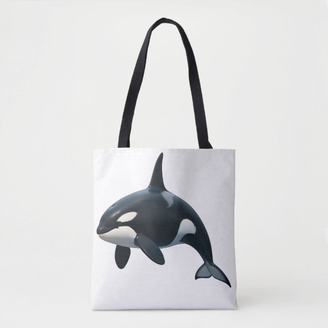 Bolsa Tote Orca em Movimento (Frente)
