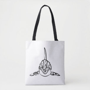 Bolsa Tote Orca Tribal Negra
