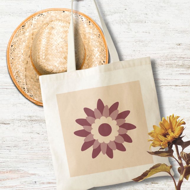 Bolsa Tote Orçamento da Flor Retroativa (Criador carregado)