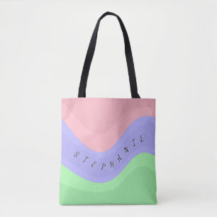 Bolsa Tote Orçamento Redemoinho Pastel