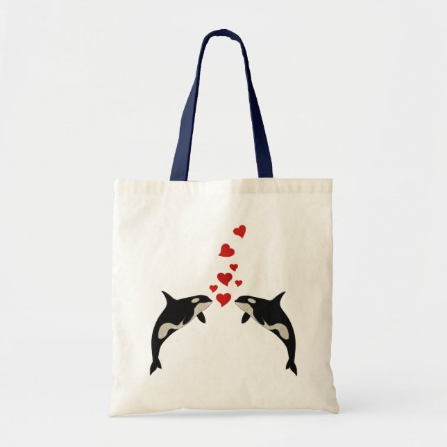 Bolsa Tote Orcas no amor (Frente)
