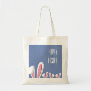 Bolsa Tote Orelhas cor-de-rosa do coelhinho da Páscoa no