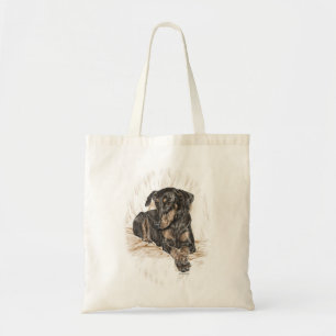 Bolsa Tote Orelhas Naturais De Cachorro Doberman