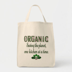 Bolsa Tote Orgânico salvando a cozinha planetária dizendo tot