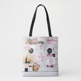 Bolsa Tote Organizando o Planejador de Casamento
