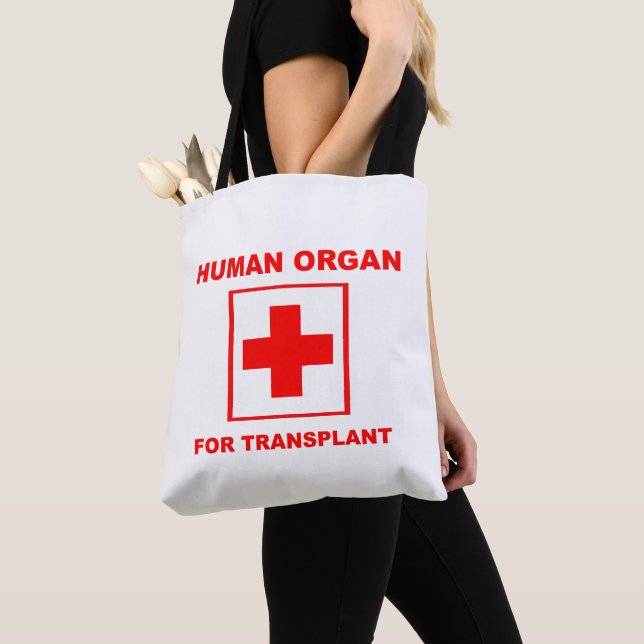 Bolsa Tote Órgão Humano Para Transplante (Close Up)