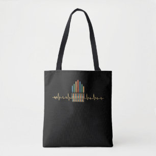 Bolsa Tote Orgão-Retro Pipe-Organista Musical