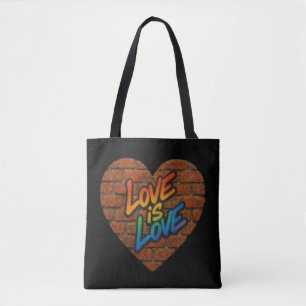 Bolsa Tote Orgulho Amor Colorido é Amor